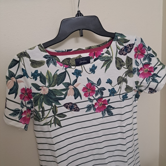 Joules Riviera jersey print shift dress in spring wood botanical size 8. - Picture 6 of 9